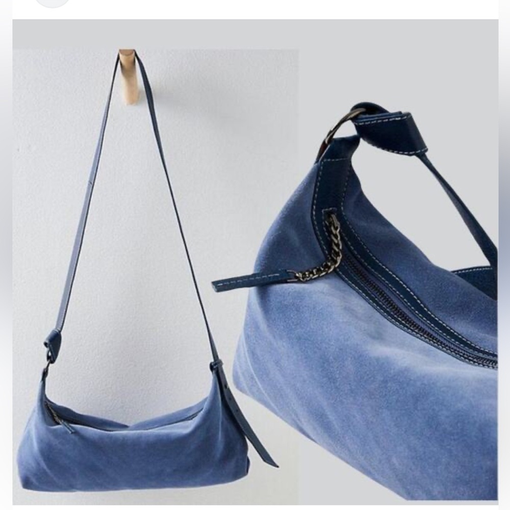 Free People Blue Hobo Bag